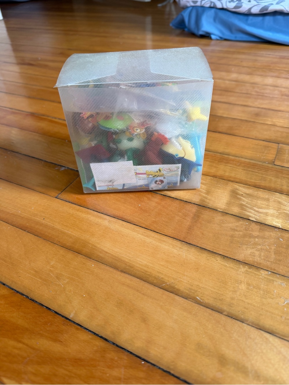 Box of kinder joy toys